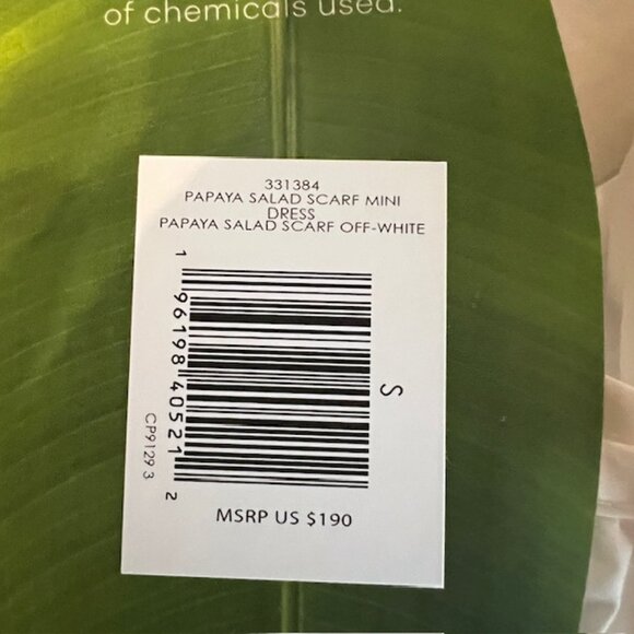 NWT FARM Rio Papaya Salad Scarf Mini Dress - Picture 7 of 8